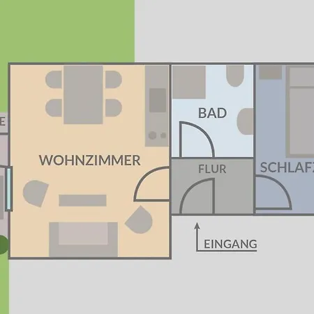 Gemuetliche 2 Zi-Fewo Mit Terrasse, Strandnaehe, Wifi Breege Esterno foto